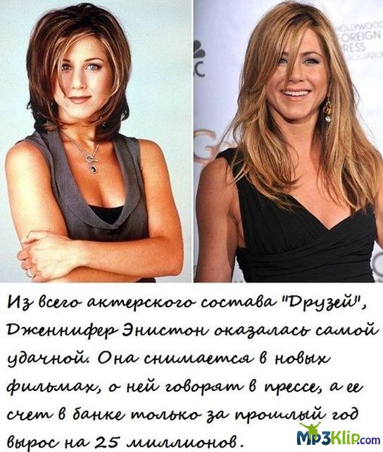 Как изменились актеры сериала "Друзья" (6 фото + текст)