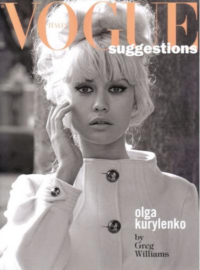Ольга Куриленко в ретро-фотосессии для Vogue Italia