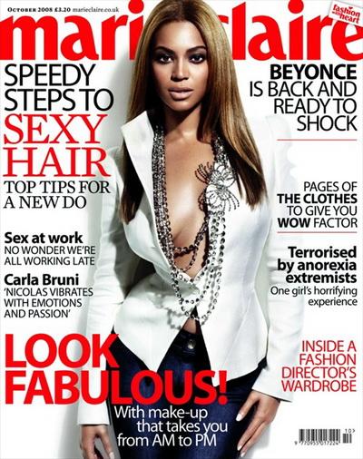 Бейонсе (Beyonc&#233;) в октябрьском номере журнала Marie Claire