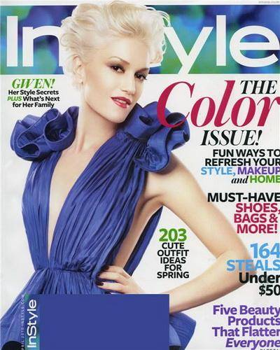 Гвен Стефани (Gwen Stefani) в апрельском InStyle