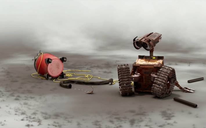 wall-e, vacuum, relax