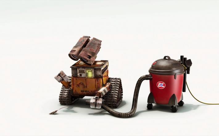 wall-e, vacuume, cockroach