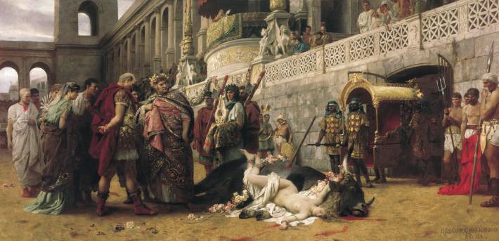 christ dirce, семирадский, картина, нерон