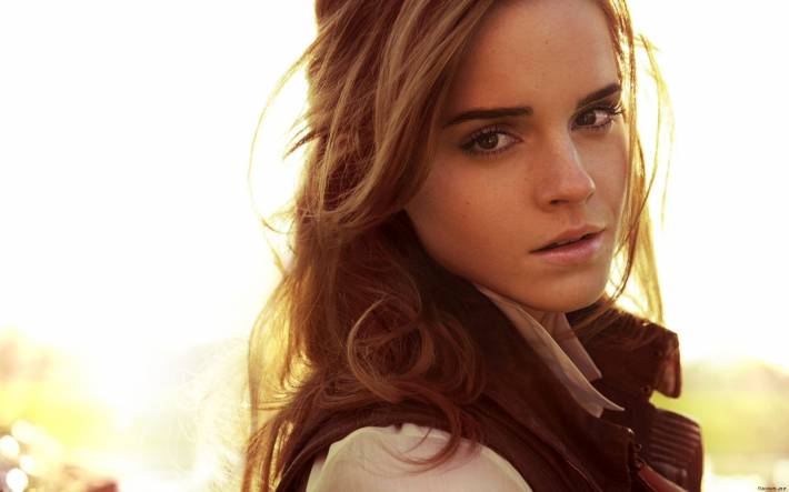 эмма уотсон, emma watson, шотенка, рубашка   - картинка на рабочий стол