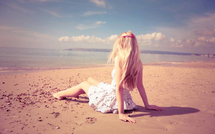 настроение, пляж, девушка, girls, mood, beach   - картинка на рабочий стол
