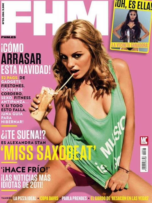 Откровенная Alexandra Stan - FHM December 2011  Spain