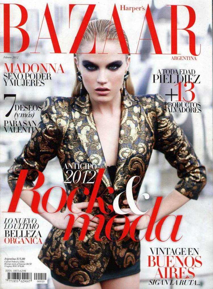 Раздетая Dana Drori - Harpers Bazaar February 2012  Argentina
