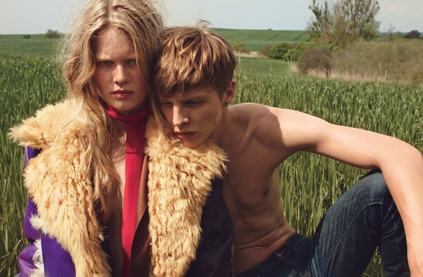 Anna Ewers & Tim Schuhmacher by Emma Summerton for