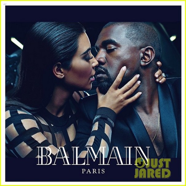 Канье Уэст и Ким Кардашьян для Balmain Spring-summer