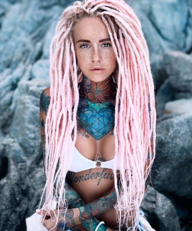 Дреды шикарные женщины на фото