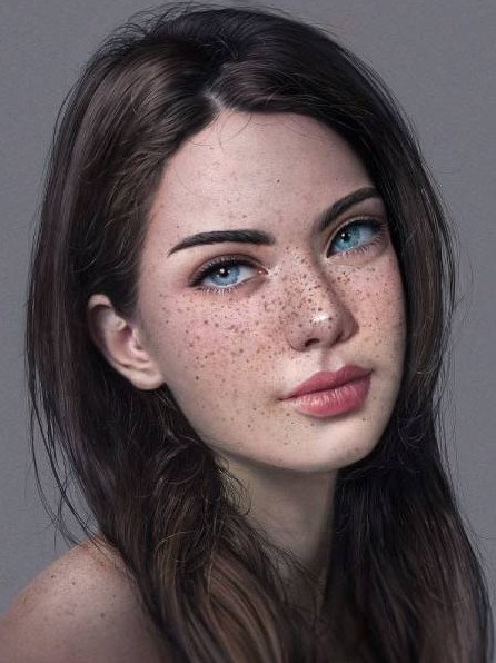 Женственное лицо у красивые женщины