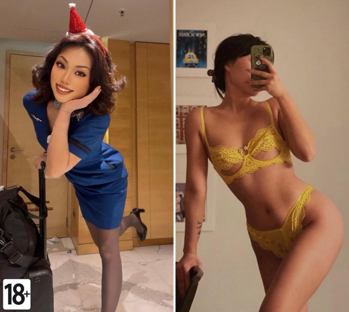 Сексуальные стюардессы без униформы