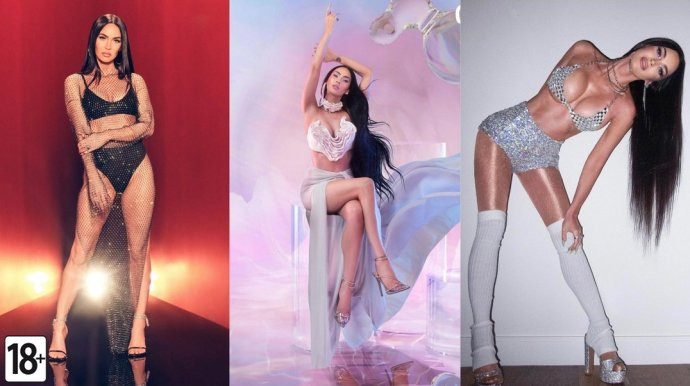 Фотомодель Меган Фокс на горячих фотографиях